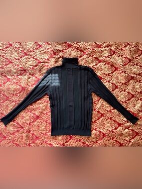 Men's Black Turtleneck Sweater - Classic Knit